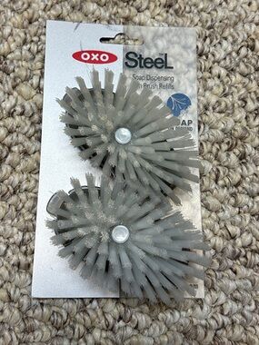 Oxo Steel Gray Replacement Scrubbing Brush Heads